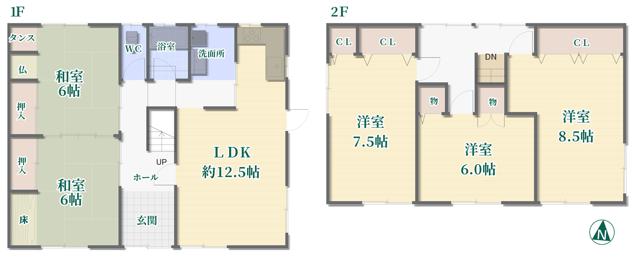 桜井市大字阿部：間取り図