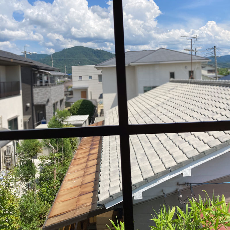 桜井市大字芝：窓からの景色写真