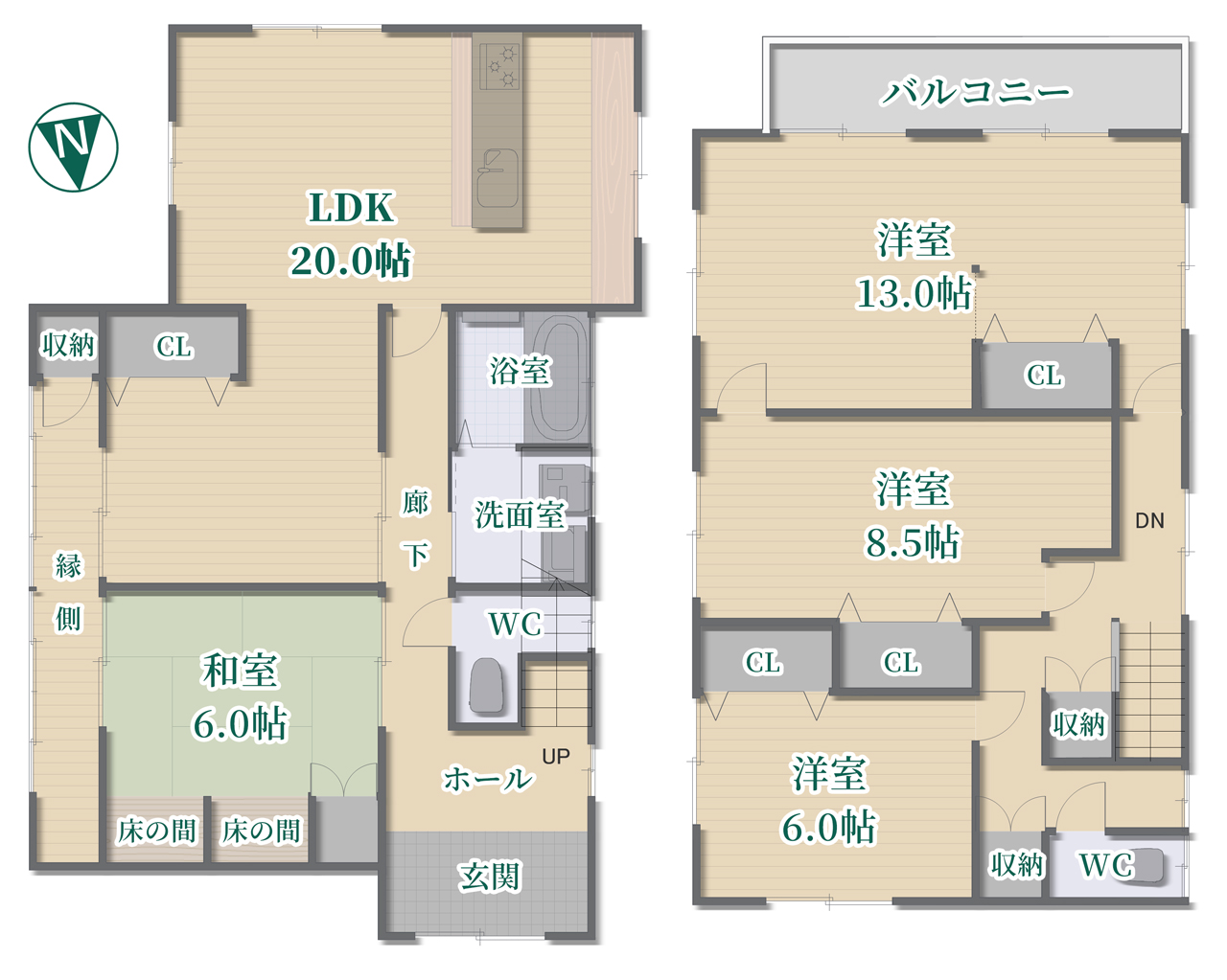 桜井市大字芝：間取図