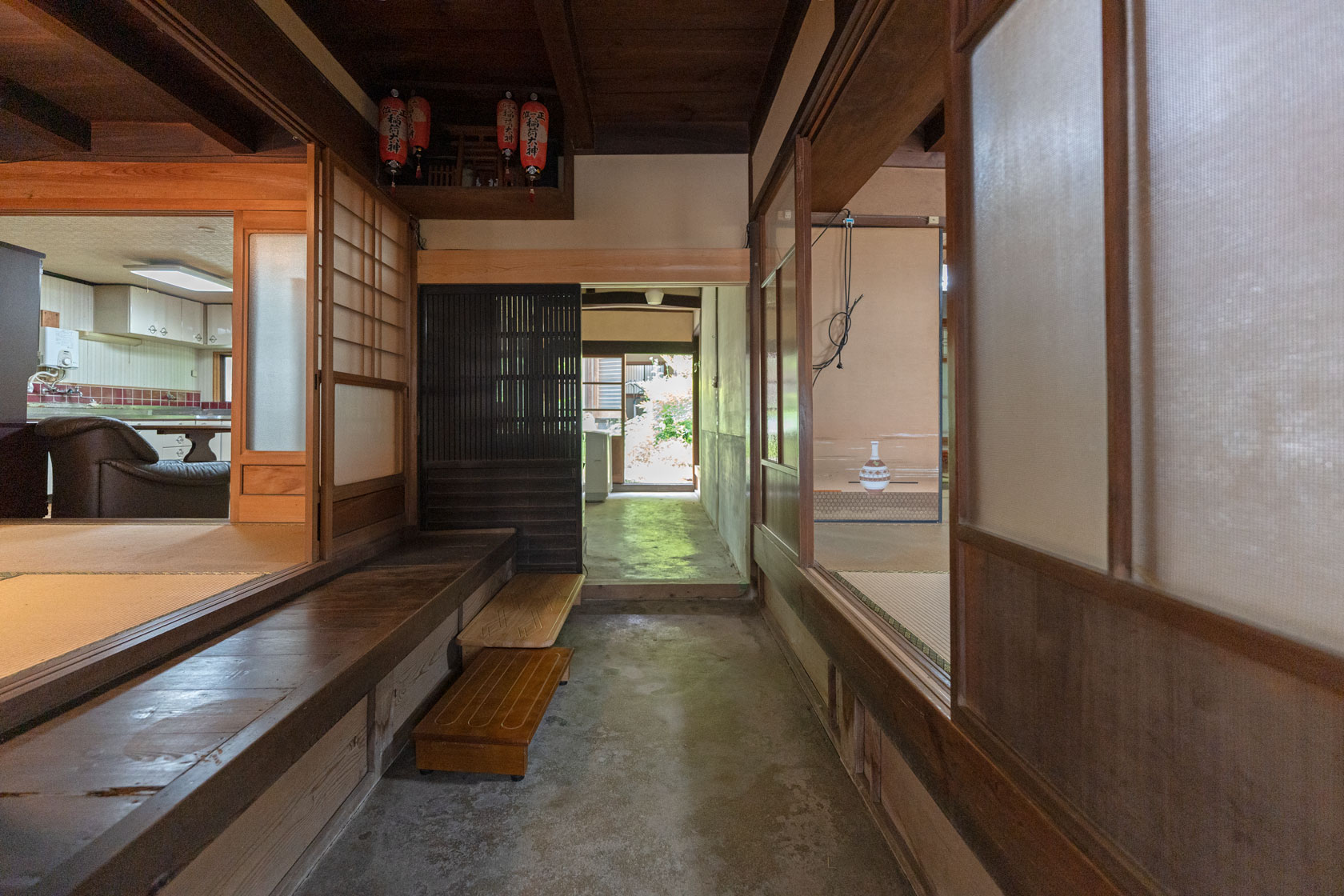 宇陀市大宇陀万六：土間写真