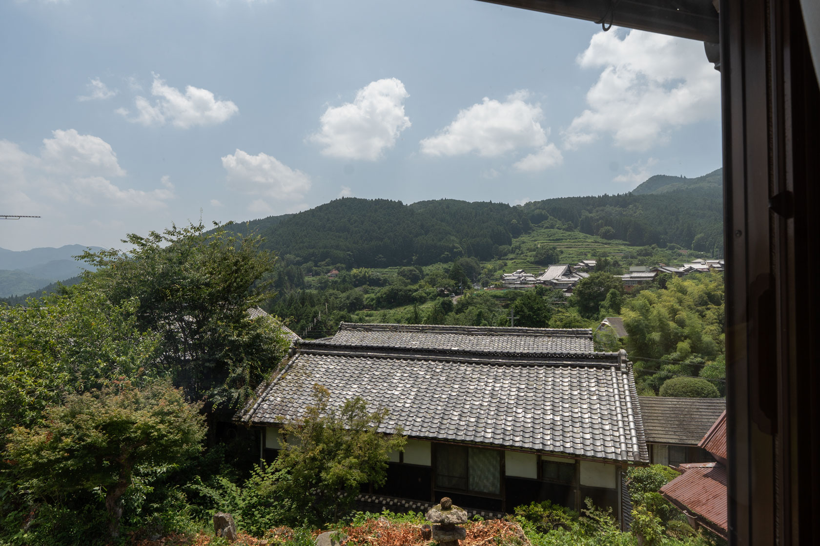 奈良県宇陀市室生向渕：洋室からの眺望