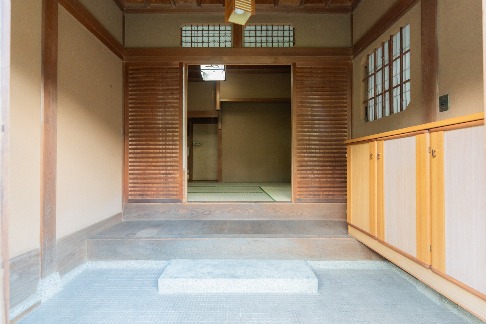 奈良県十津川村大字上野地：玄関。
