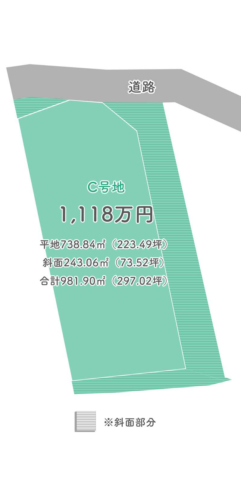 宇陀市室生大野:C号地区画図